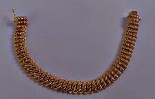 Gourmette Bracelet plaqué or