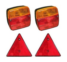 FEUX DE REMORQUE ET TRIANGLES - 2 FEUX + 2 TRIANGLES