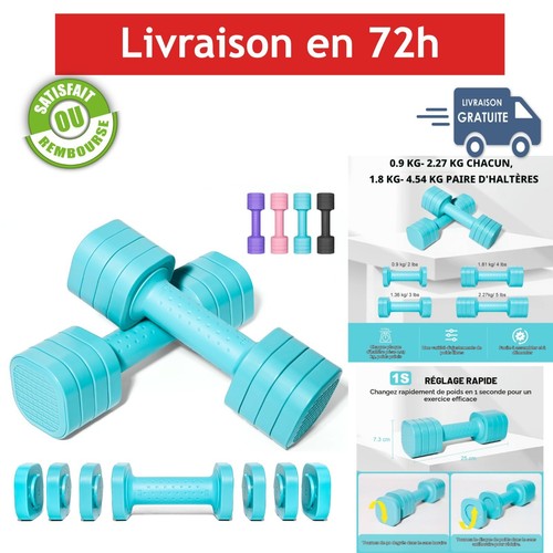 Haltères réglables 1 - réglables, en