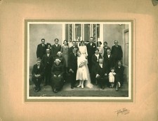   Antique Nantes wedding photo costume headdresses photographer Rochon-Bron Nantes 