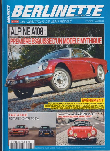 Berlinette 108 alpine a108 - berlinette, n°108