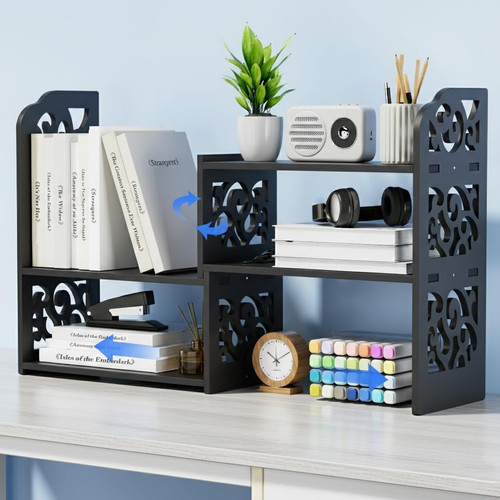 Adjustable desktop shelf - adjustable,