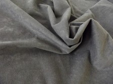 Tissu daim simili daim matière 170 g - gris foncé, 1 mètre 150 cm x 100 cm