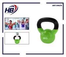 Kettlebell HB SPORT 6KG - Vert/Noir - Entraînement Force Et Fitness - DFH