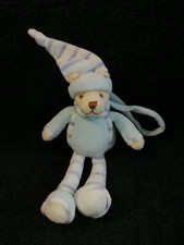 doudou  ours bleu Bukowski  Etat neuf