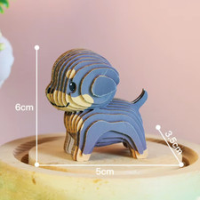 Nouveau 3D Mignon Chiot Papier