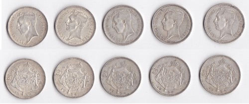 Francs argent roi albert - francs,