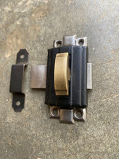 Ancien petit verrou en fer pour porte, serrure ferrure heurtoir penture