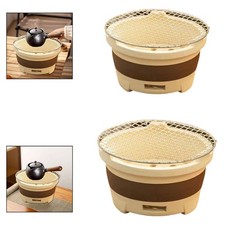 Poêle à thé professionnel en céramique à charbon de bois avec grille de