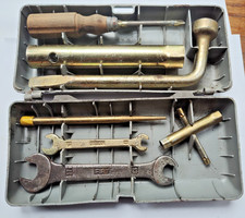 FIAT 850 600D 124 SPIDER X1/9 128 FACTORY ORIGINAL tool kit  CASE IS SPLIT