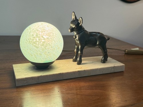 Lampe art déco faon en - déco, “faon”