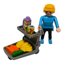 Nice woman shopping cart Playmobil (supermarket, city) 2831