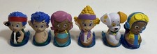 Nickelodeon Bubble Guppies Roll N' Go Sliders Figures 6 Figure Lot