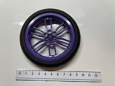 Lego 1 x dark purple Wheel 75mm D. x 17mm Motorcycle w/ black tire set 6231