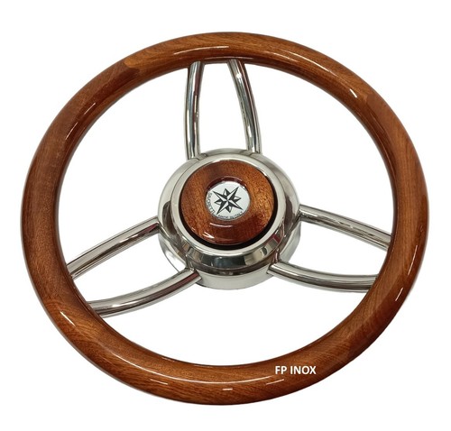 Volant bois poli 350mm couleur - volant,