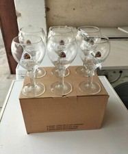 Set 6 Verres En Verre Verres Publicitaires Bière Belge D'Abbaye Leffe De 25CL