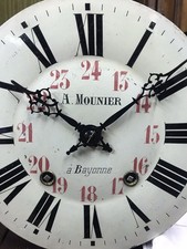 Comtoise old clock Morez uhr pendulum beef eye clock movement