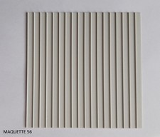 1/50 tole de bardage bac acier mur bâtiment industriel relief à coller diorama