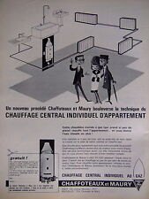 ADVERTISING CHAFFOTEAUX & MAURY INDIVIDUAL GAS APARTMENT CENTRAL HEATING