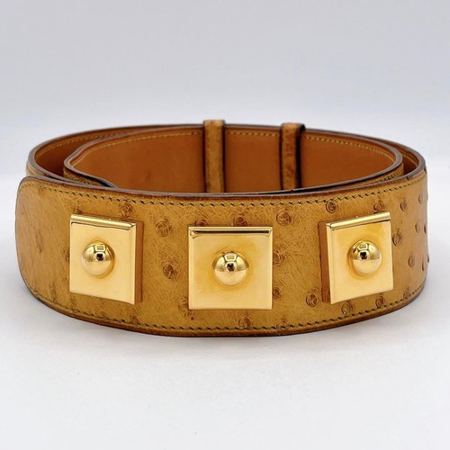 Ceinture cuir autruche - ceinture, en