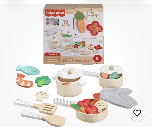 New fisher price wood kitchen - new,