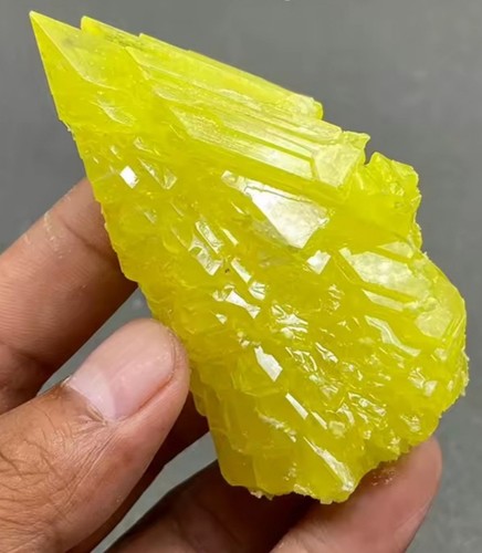 Cristal soufre brut - cristal, jaune