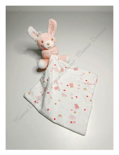 Doudou plat peluche - peluche, lapin