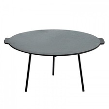 Plaque de cuisson ronde - Plancha en fonte "Toledo" - Barbecue camping D17457