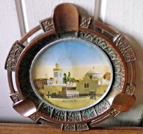 Cendrier cuivre alger statue - cendrier,