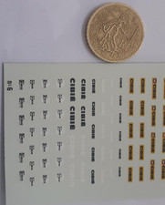 Targeted Decal Headlight Projector Decals for F1 Rally Wrc Endurance 1/43 H