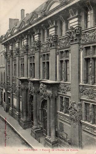 Cpa toulouse façade de - toulouse,