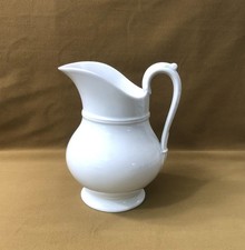 old white porcelain water pitcher / jug 21.5 cm table service pot