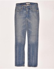 LEVI'S Womens 571 Slim Jeans W27 L34 Blue Cotton AL12