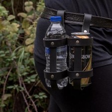 Cuir Bière Peut Étuis Ceinture Holsters Crochet Boucle Festival Motard de La