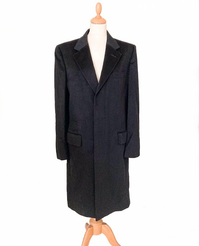 Manteau long noir - , droit