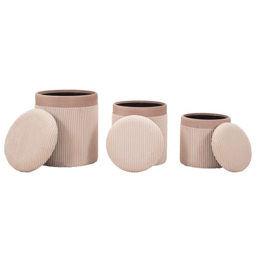 Lot poufs coffres - de, 3