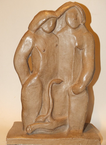 Adam eve sculpture - adam,