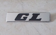PEUGEOT 104 GL monogram emblem badge sign car old automobile vtg France metal