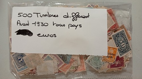500 timbres avant 1930 ancien