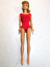 Barbie:  VINTAGE Golden Blonde PONYTAIL BARBIE Doll No Box!