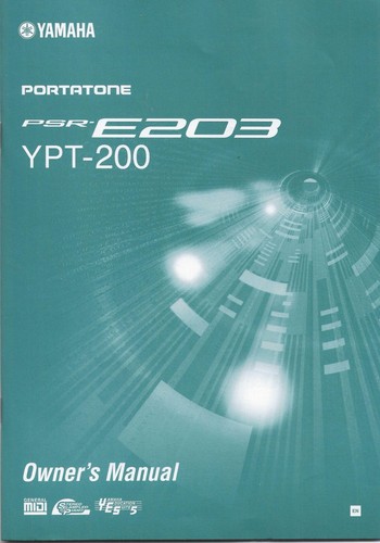 Yamaha psr e203 ypt 200 - yamaha, psr-e203