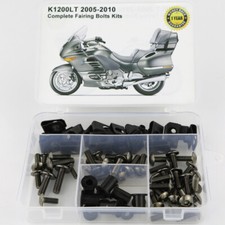 Steel Complete Fairing Bolts Fasteners Kit Fit For 05-10 BMW K1200LT Gray