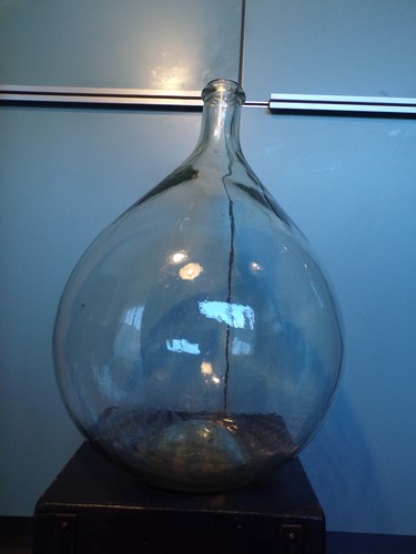 Ancien bonbonne verre - ancien, verre-soufflé