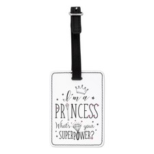I'M A Princesse ce qui Est Your Superpower Visuel Baggage Étiquette Sac Valise -