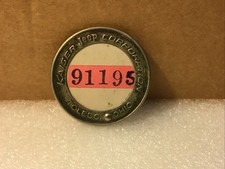Vintage KAISER JEEP CORPORATION Employee Badge Toledo, Ohio Plant