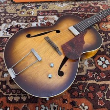 Vintage 1950s Framus Germany The Aristone Burst Archtop Acoustic Guitar w Pickup