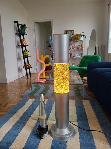 Lampe paillettes lava - a,