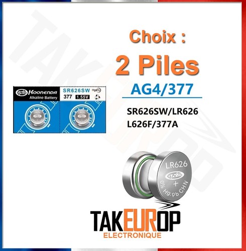 Pile bouton montre 377 sr626sw