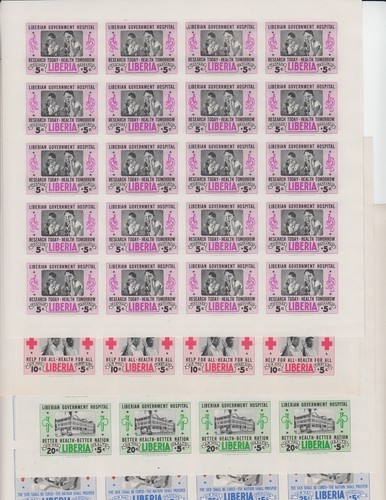 Liberia b19 cb4 - cb4-6, mnh