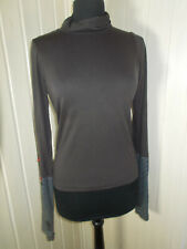 Tee shirt TOP marron COP COPINE  T.1 36/38 Vintage 2000’s sous pull mitaines